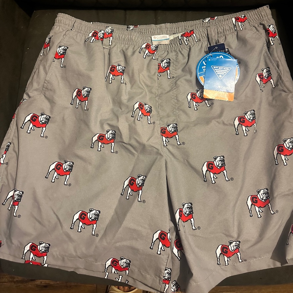 Georgia Bulldogs Columbia Swim trucks Men’s 2X new with tags
